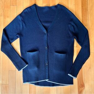 ADAY All Weather cardigan in navy M